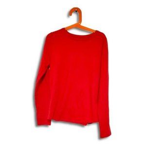 Wonder Nation Girls Red Long Sleeve T-shirt Size L (10-12)